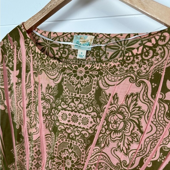 NWT One World Beach Floral Geometric Print Summer Midi Dress - Picture 3 of 10